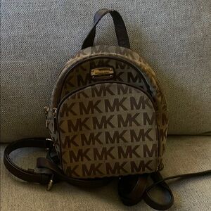 Michael Kors Brown Mini Backpack